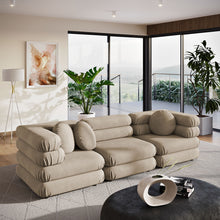Load image into Gallery viewer, Jubilee 3-Piece Modular Performance Velvet Sectional Sofa by Modway
