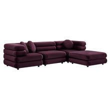 Load image into Gallery viewer, Jubilee 4-Piece Modular Performance Velvet Sectional Sofa by Modway
