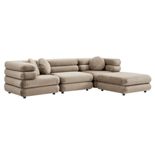 Load image into Gallery viewer, Jubilee 4-Piece Modular Performance Velvet Sectional Sofa by Modway
