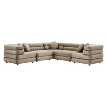 Load image into Gallery viewer, Jubilee 5-Piece Modular Performance Velvet Sectional Sofa by Modway
