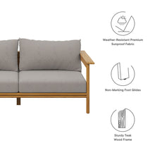 Load image into Gallery viewer, Wren Outdoor Patio Teak Wood Sofa by Modway
