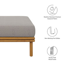 Load image into Gallery viewer, Wren Outdoor Patio Teak Wood Ottoman by Modway
