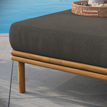 Load image into Gallery viewer, Wren Outdoor Patio Teak Wood Ottoman by Modway
