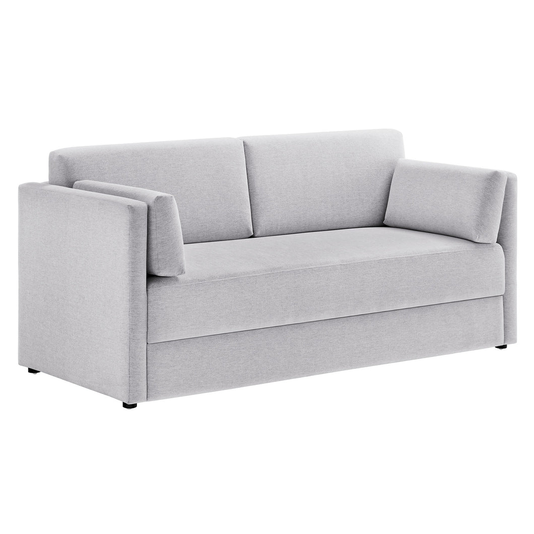 Linden Upholstered Heathered Chenille Sofa by Modway