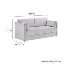 Load image into Gallery viewer, Linden Upholstered Heathered Chenille Sofa by Modway
