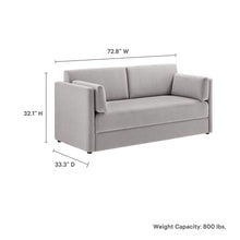 Load image into Gallery viewer, Linden Upholstered Heathered Chenille Sofa by Modway

