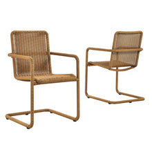 Load image into Gallery viewer, Abacus Outdoor Patio Wicker Dining Chairs Set of 2 by Modway
