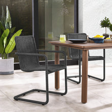 Load image into Gallery viewer, Abacus Outdoor Patio Wicker Dining Chairs Set of 2 by Modway
