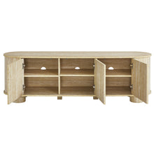 Load image into Gallery viewer, Overture 63Ó Oval Faux Travertine TV Stand by Modway
