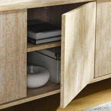 Load image into Gallery viewer, Overture 63Ó Oval Faux Travertine TV Stand by Modway
