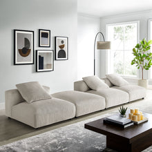 Load image into Gallery viewer, Solace 4-Piece Modular Corduroy Upholstered Sectional Sofa by Modway
