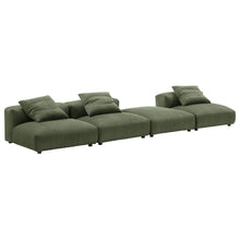 Load image into Gallery viewer, Solace 4-Piece Modular Corduroy Upholstered Sectional Sofa by Modway
