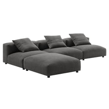 Load image into Gallery viewer, Solace 4-Piece Modular Upholstered Fabric Sectional Sofa by Modway
