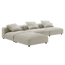 Load image into Gallery viewer, Solace 4-Piece Modular Upholstered Fabric Sectional Sofa by Modway
