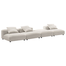 Load image into Gallery viewer, Solace 4-Piece Modular Upholstered Fabric Sectional Sofa by Modway
