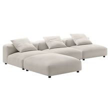 Load image into Gallery viewer, Solace 4-Piece Modular Upholstered Fabric Sectional Sofa by Modway
