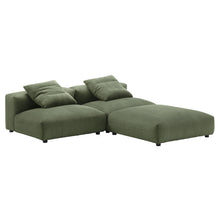 Load image into Gallery viewer, Solace 3-Piece Modular Corduroy Upholstered Sectional Sofa by Modway
