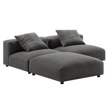 Load image into Gallery viewer, Solace 3-Piece Modular Upholstered Fabric Sectional Sofa by Modway
