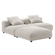 Load image into Gallery viewer, Solace 3-Piece Modular Upholstered Fabric Sectional Sofa by Modway
