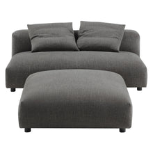 Load image into Gallery viewer, Solace Modular Upholstered Fabric Armless Loveseat and Ottoman Set by Modway
