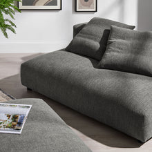 Load image into Gallery viewer, Solace Modular Upholstered Fabric Armless Loveseat and Ottoman Set by Modway
