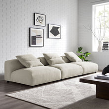 Load image into Gallery viewer, Solace 3-Piece Modular Upholstered Fabric Sofa by Modway
