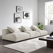 Load image into Gallery viewer, Solace 3-Piece Modular Upholstered Fabric Sofa by Modway
