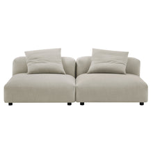 Load image into Gallery viewer, Solace 2-Piece Modular Upholstered Fabric Sofa by Modway
