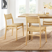 Load image into Gallery viewer, Wynn Rope and Wood Dining Side Chairs Set of 2 by Modway
