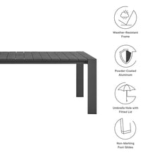 Load image into Gallery viewer, Tahoe Rectangular Outdoor Patio Aluminum Dining Table by Modway
