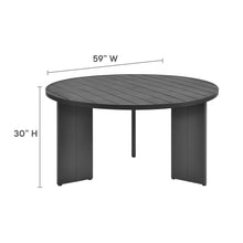Load image into Gallery viewer, Tahoe Round Outdoor Patio Aluminum Dining Table by Modway
