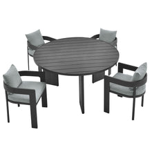 Load image into Gallery viewer, Tahoe 5-Piece Outdoor Patio Aluminum Dining Set by Modway
