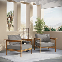Load image into Gallery viewer, Wren Outdoor Patio Teak Wood Armchair Set of 2 by Modway
