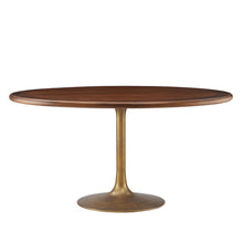 Load image into Gallery viewer, Lippa 60&quot; Round Pedestal Solid Wood and Metal Dining Table by Modway
