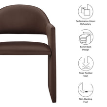 Load image into Gallery viewer, Talia Performance Velvet Dining Armchair by Modway
