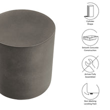 Load image into Gallery viewer, Brion Indoor - Outdoor Patio Concrete Stool by Modway
