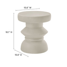 Load image into Gallery viewer, Terza Indoor - Outdoor Patio Concrete Side Table by Modway
