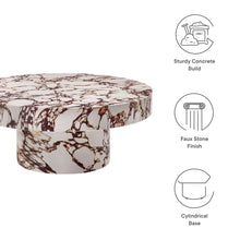 Load image into Gallery viewer, Alora Indoor - Outdoor Patio Concrete Round Coffee Table by Modway
