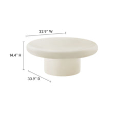 Load image into Gallery viewer, Argos Indoor - Outdoor Patio Concrete Round Coffee Table by Modway
