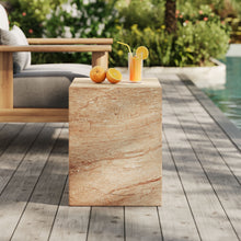 Load image into Gallery viewer, Jordana Square Plinth Indoor - Outdoor Patio Concrete Side Table by Modway
