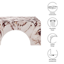 Load image into Gallery viewer, Valen Indoor - Outdoor Patio Arched Concrete Coffee Table by Modway
