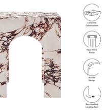 Load image into Gallery viewer, Valen Square Indoor - Outdoor Patio Arched Concrete Side Table by Modway
