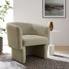 Load image into Gallery viewer, Muse Boucle Fabric Barrel Accent Chair by Modway

