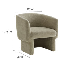 Load image into Gallery viewer, Muse Boucle Fabric Barrel Accent Chair by Modway
