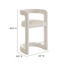 Load image into Gallery viewer, Winslow Performance Velvet Counter Stool by Modway
