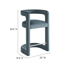 Load image into Gallery viewer, Winslow Performance Velvet Counter Stool by Modway
