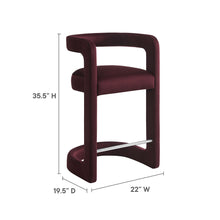 Load image into Gallery viewer, Winslow Performance Velvet Counter Stool by Modway
