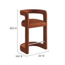 Load image into Gallery viewer, Winslow Performance Velvet Counter Stool by Modway
