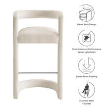 Load image into Gallery viewer, Winslow Performance Velvet Bar Stool by Modway
