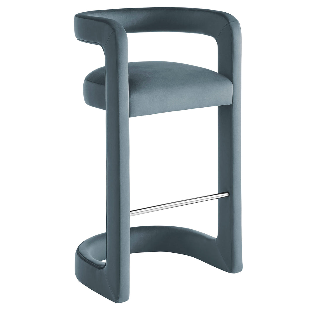 Winslow Performance Velvet Bar Stool by Modway